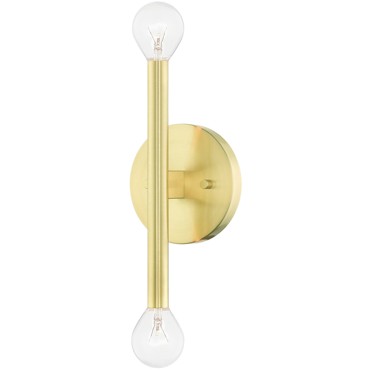 Livex Lighting 51172-12 Copenhagen 2 Light 16.25 inch Satin Brass ADA ADA Sconce Wall Light