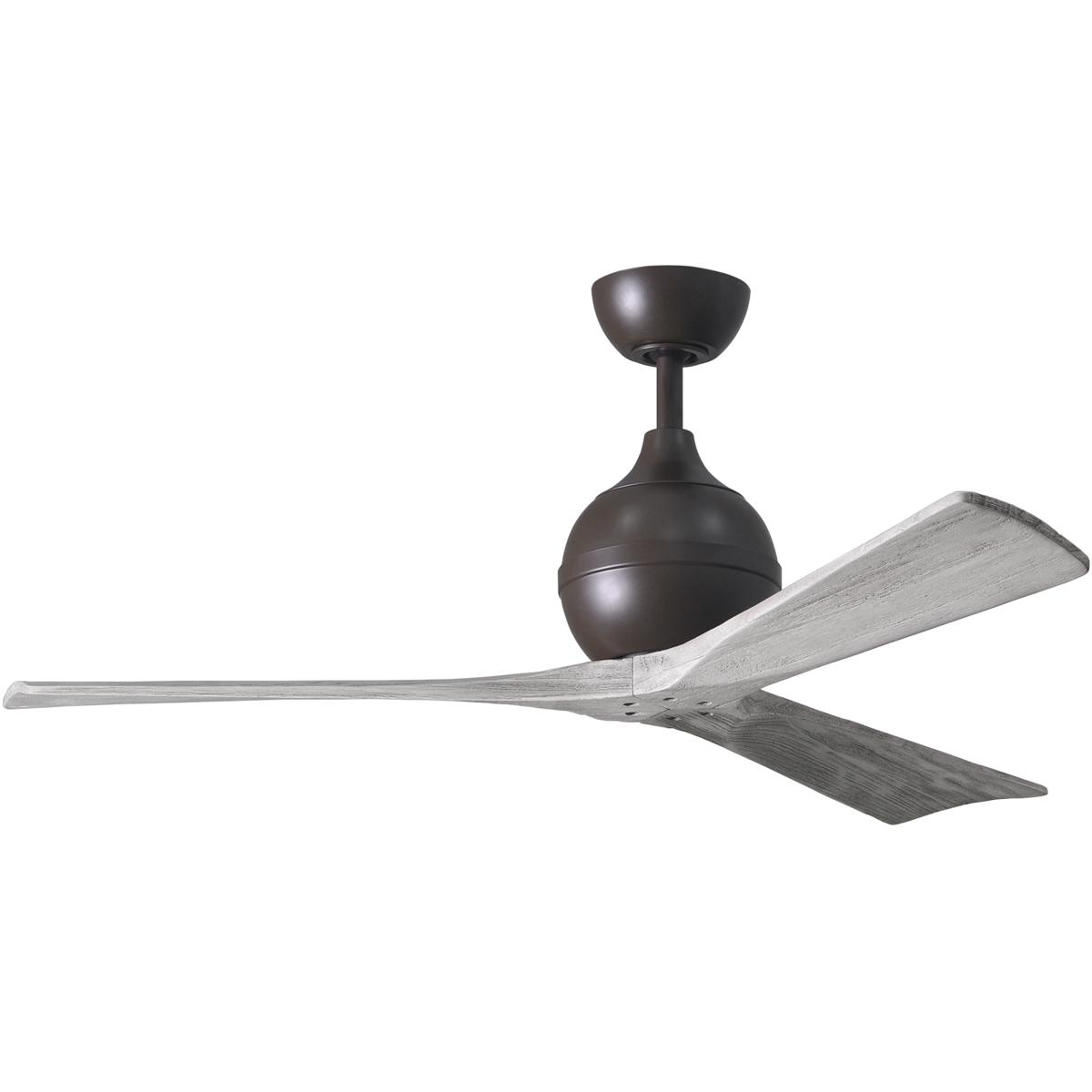 Matthews Fan Co IR3-TB-BW-52 Atlas Irene-3 52 inch Textured Bronze with Barn Wood Tone Blades Paddle Fan