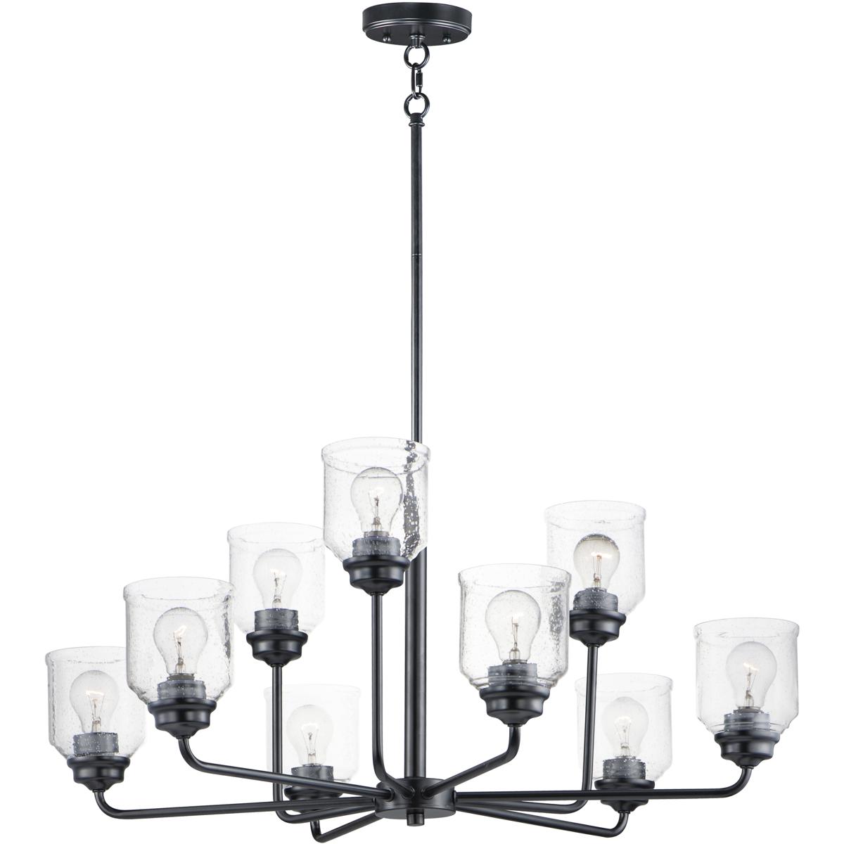 Maxim Lighting 12277CDBK Acadia 9 Light 34.75 inch Black Chandelier Ceiling Light