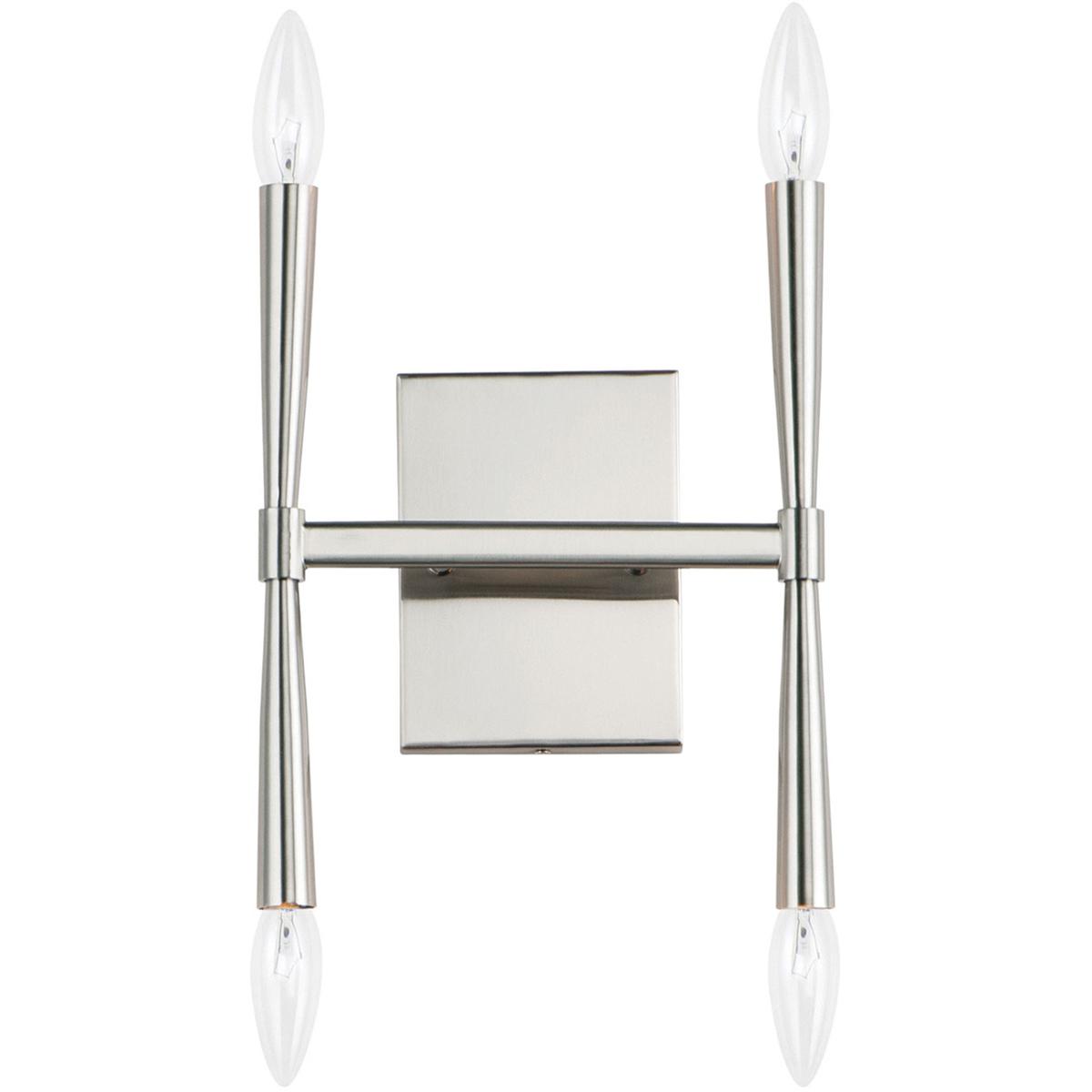 Maxim Lighting 24622SN Rome 4 Light 9.75 inch Satin Nickel ADA Wall Sconce Wall Light