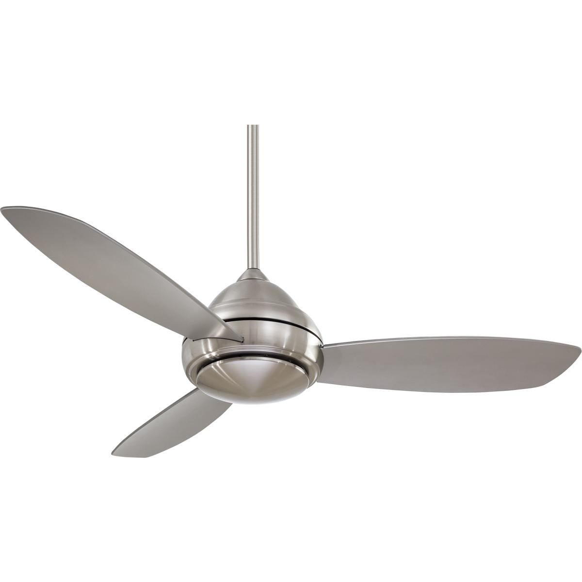 Minka-Aire F517L-BN Concept I 52 inch Brushed Nickel with Silver Blades Ceiling Fan