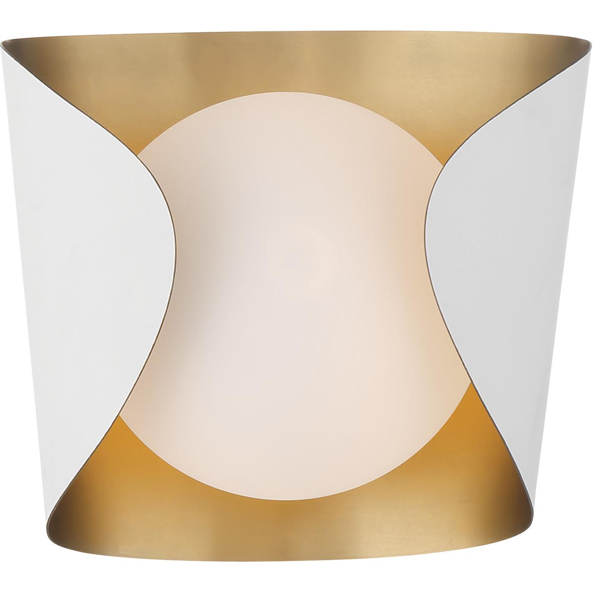 Minka-Lavery 3771-893 Flare 1 Light 8.5 inch Sand White Vanity Light Wall Light