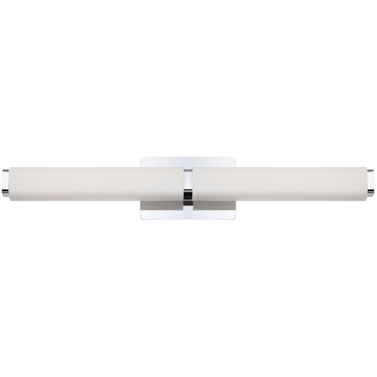 Modern Forms WS-3127-35-CH Vogue LED 27 inch Chrome Bath Vanity & Wall Light in 3500K, 27in.