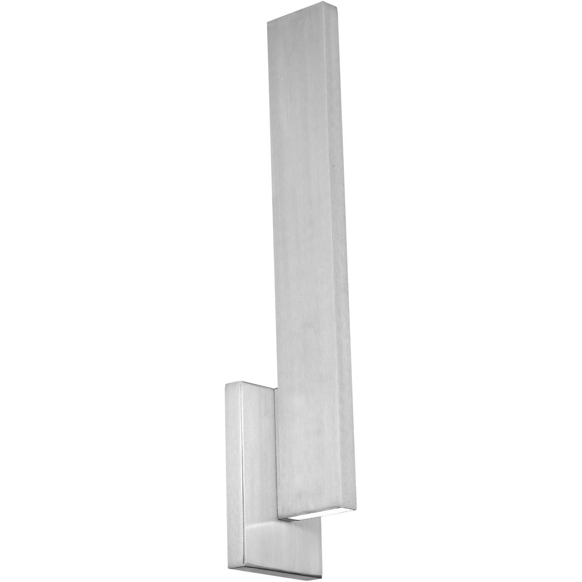 Modern Forms WS-W18122-30-AL Mako LED 22 inch Brushed Aluminum Outdoor Wall Light in 3000K