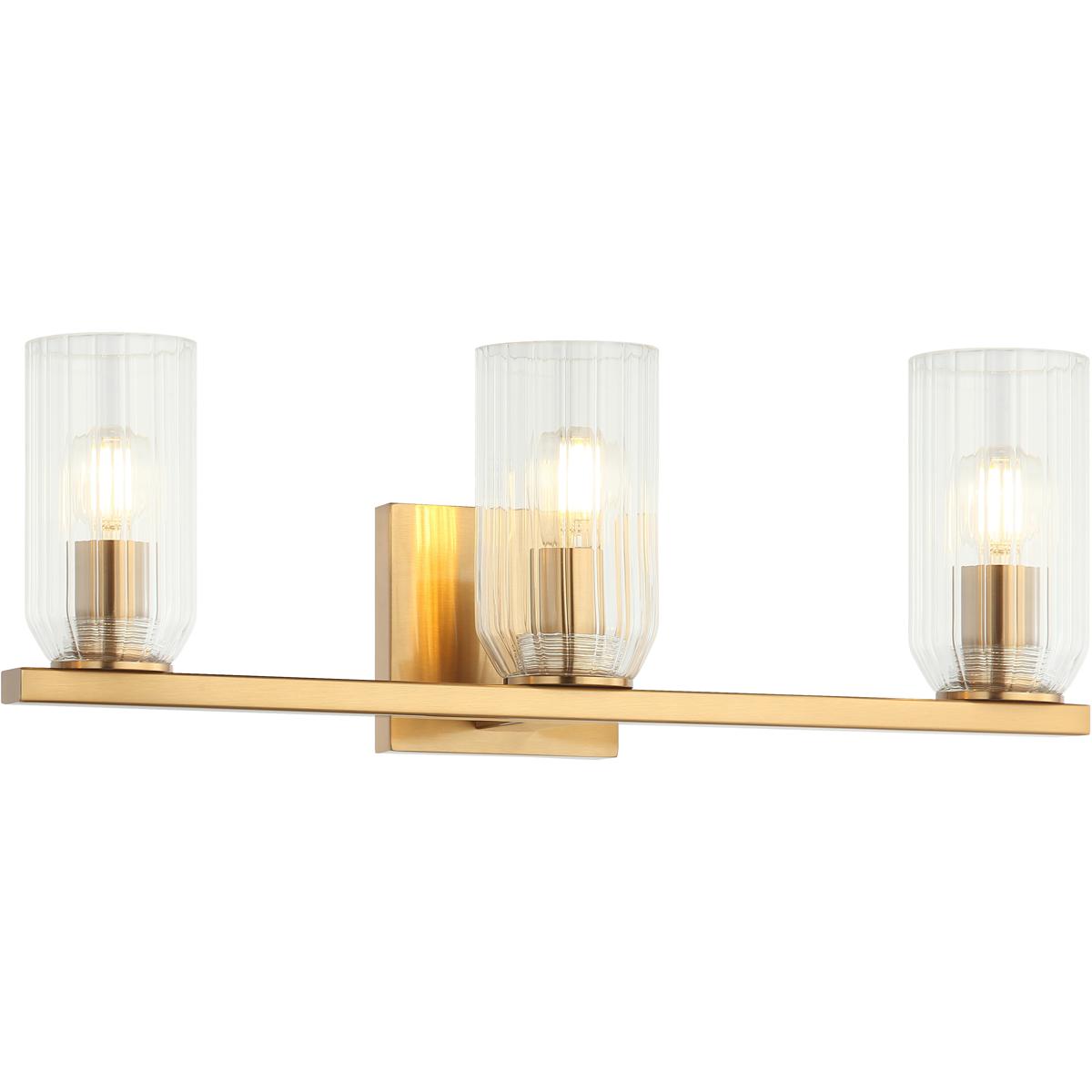 Matteo Lighting W34003AG Westlock 3 Light 20 inch Aged Gold Brass Wall Sconce Wall Light