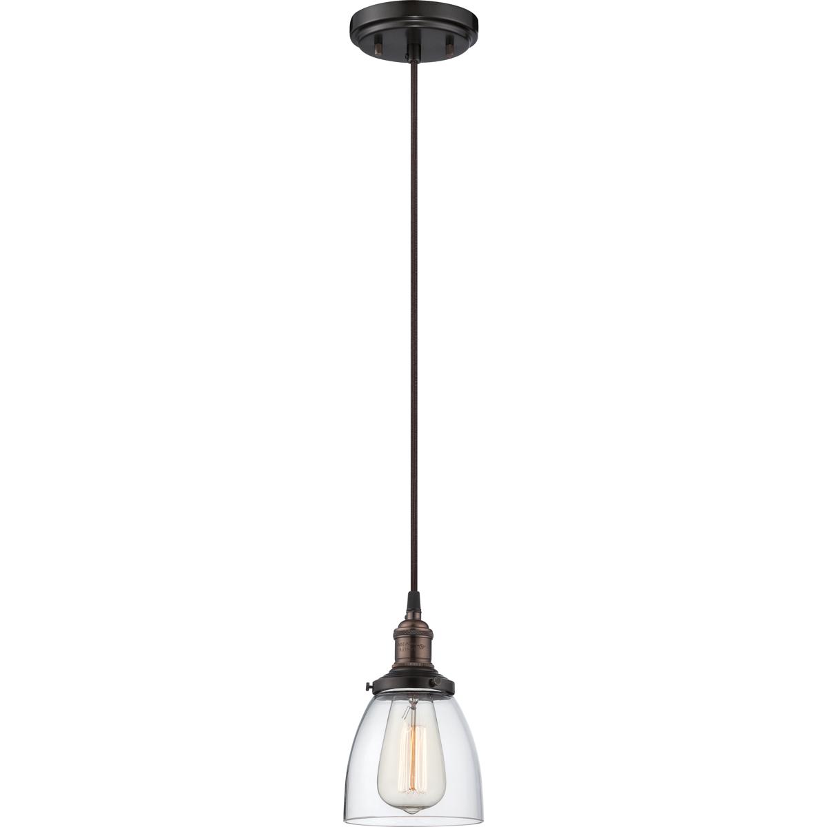 Nuvo 60/5504 Vintage 1 Light 5.13 inch Rustic Bronze Pendant Ceiling Light