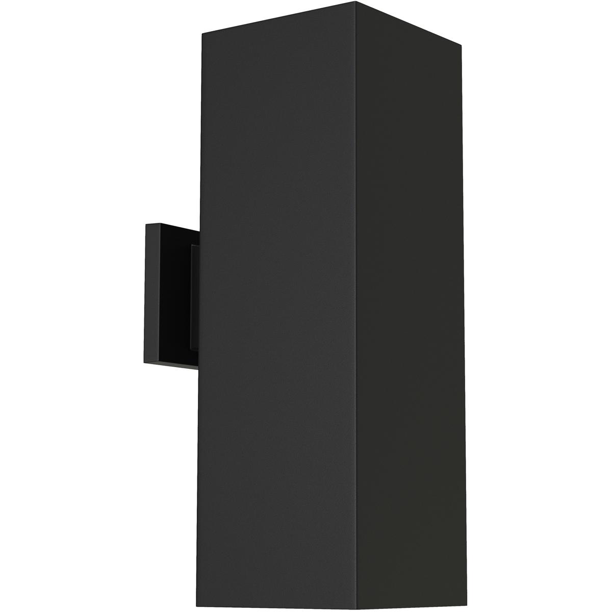 Progress P5644-31 Square Outdoor Wall Lantern in Black, Standard Lamping
