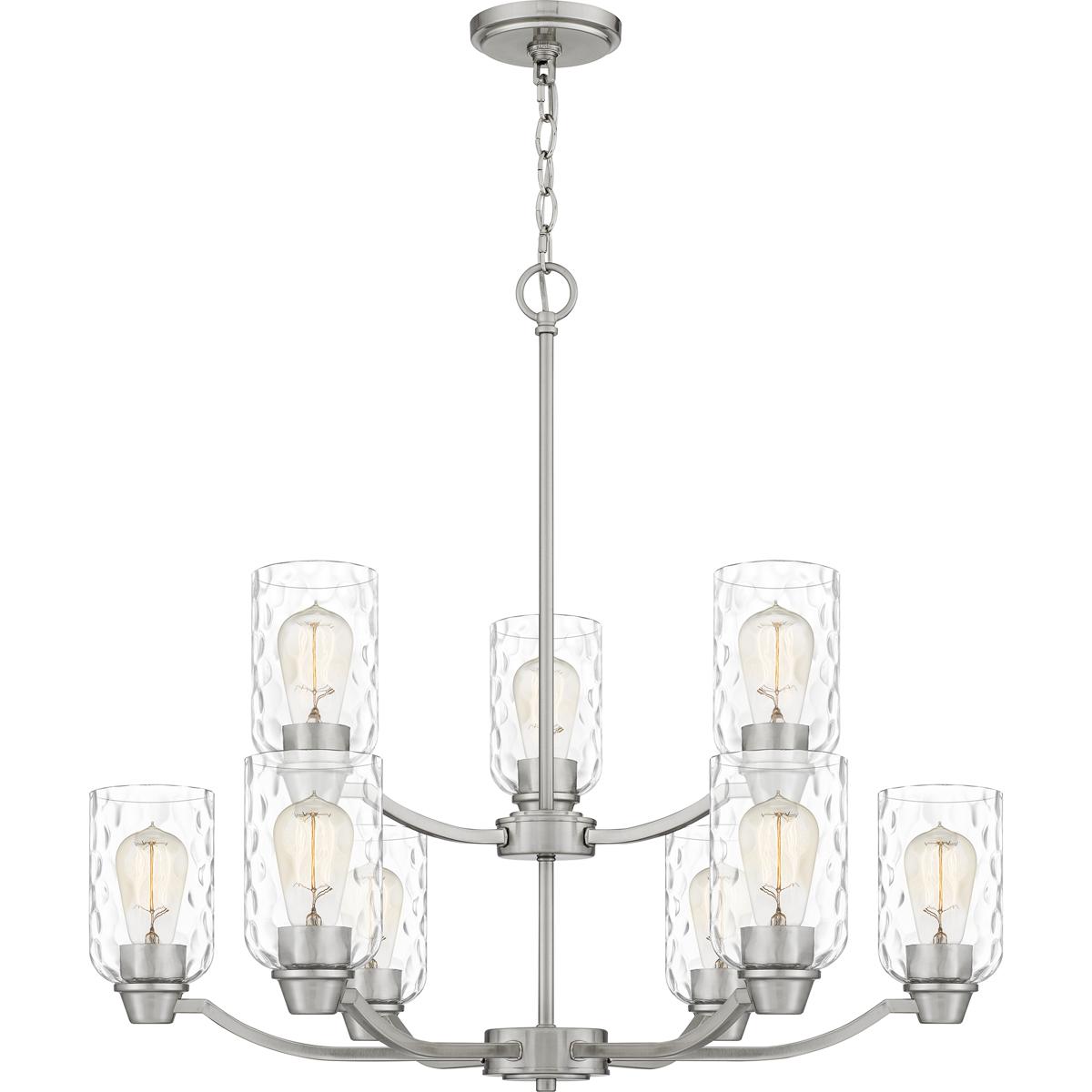 Quoizel ACA5029BN Acacia 9 Light 29.25 inch Brushed Nickel Chandelier Ceiling Light