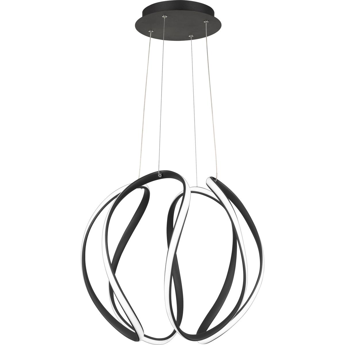 Lighting New York PCWN2818EK Quoizel Waving LED 19 inch Earth Black Pendant Ceiling Light PCWN2818EK - Open Box