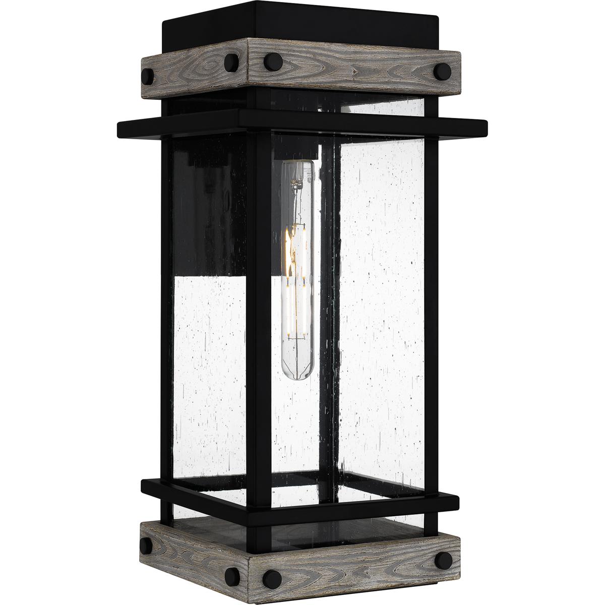 Lighting New York SAD8409MBK Quoizel Strader 1 Light 9.5 inch Matte Black Outdoor Lantern, Large SAD8409MBK - Open Box