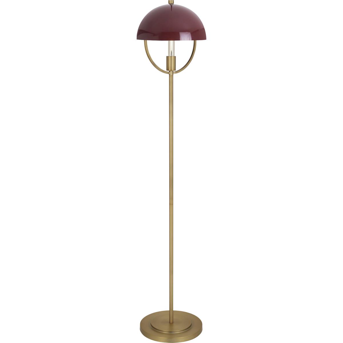 Robert Abbey 601OX Mavisten Edition Copernica 62 inch 75 watt Lacquered Burnished Brass with Brass Floor Lamp Portable Light in Oxblood