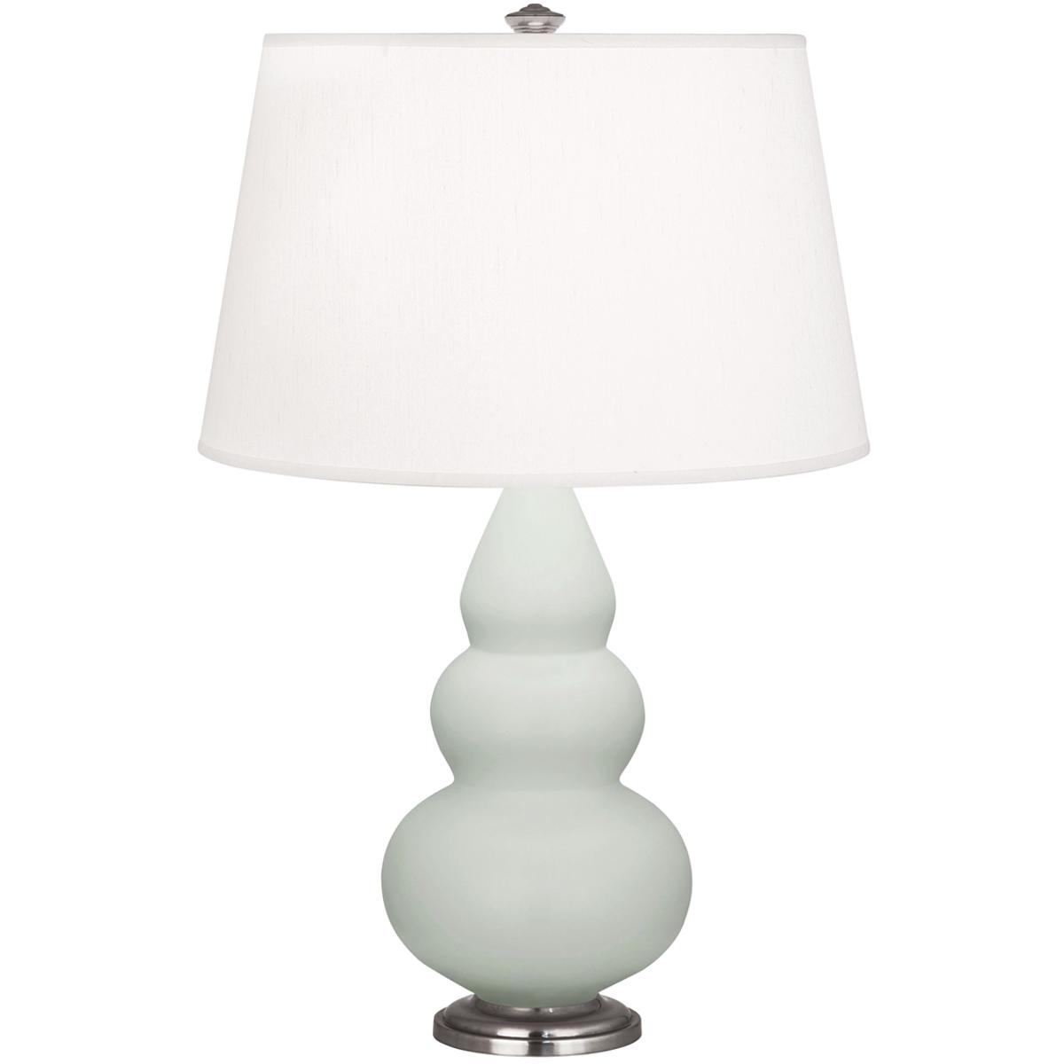 Robert Abbey MCL32 Small Triple Gourd 24.38 inch 150 watt Matte Celadon Accent Lamp Portable Light in Antique Silver