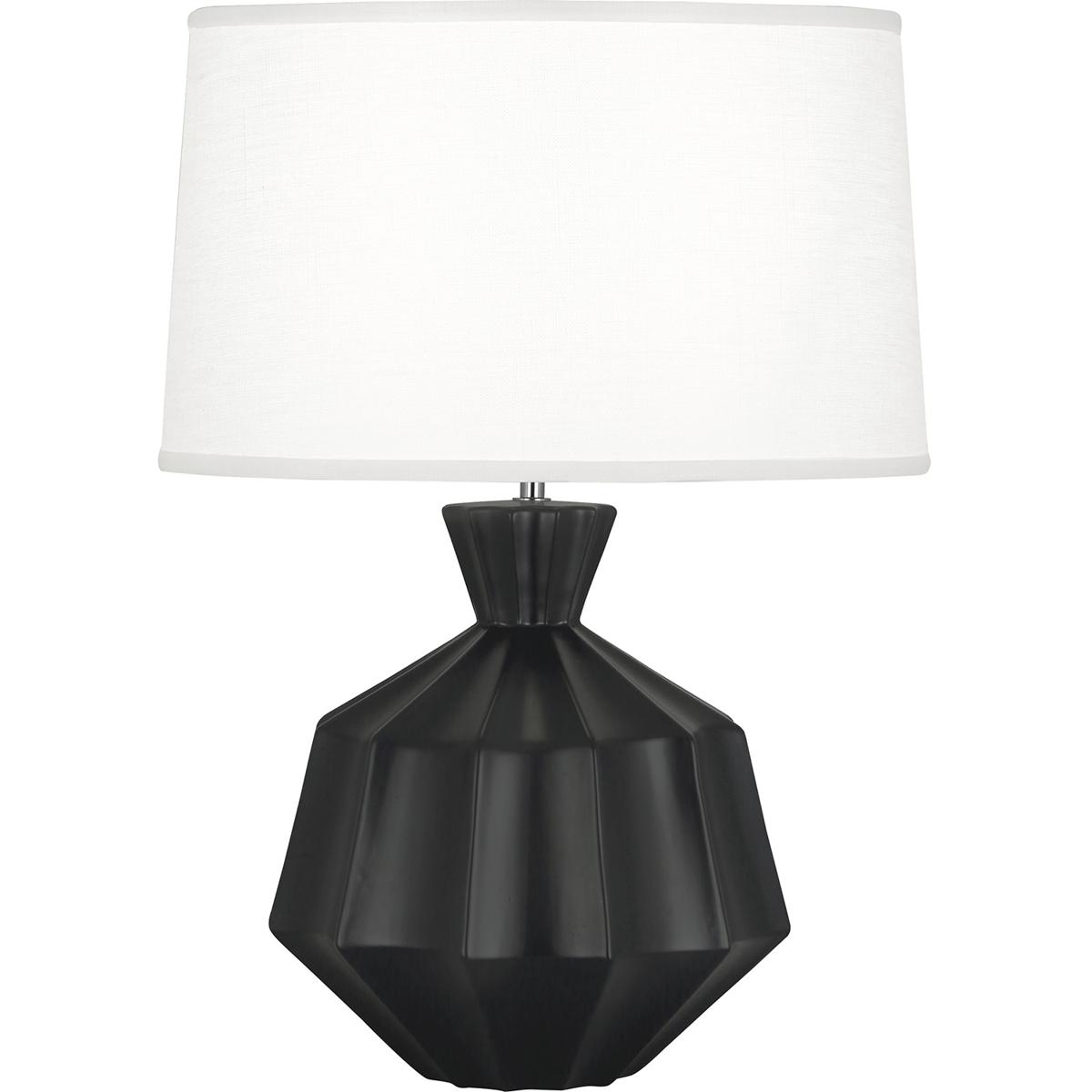 Robert Abbey MOS17 Orion 27 inch 150 watt Matte Obsidian Glaze Table Lamp Portable Light