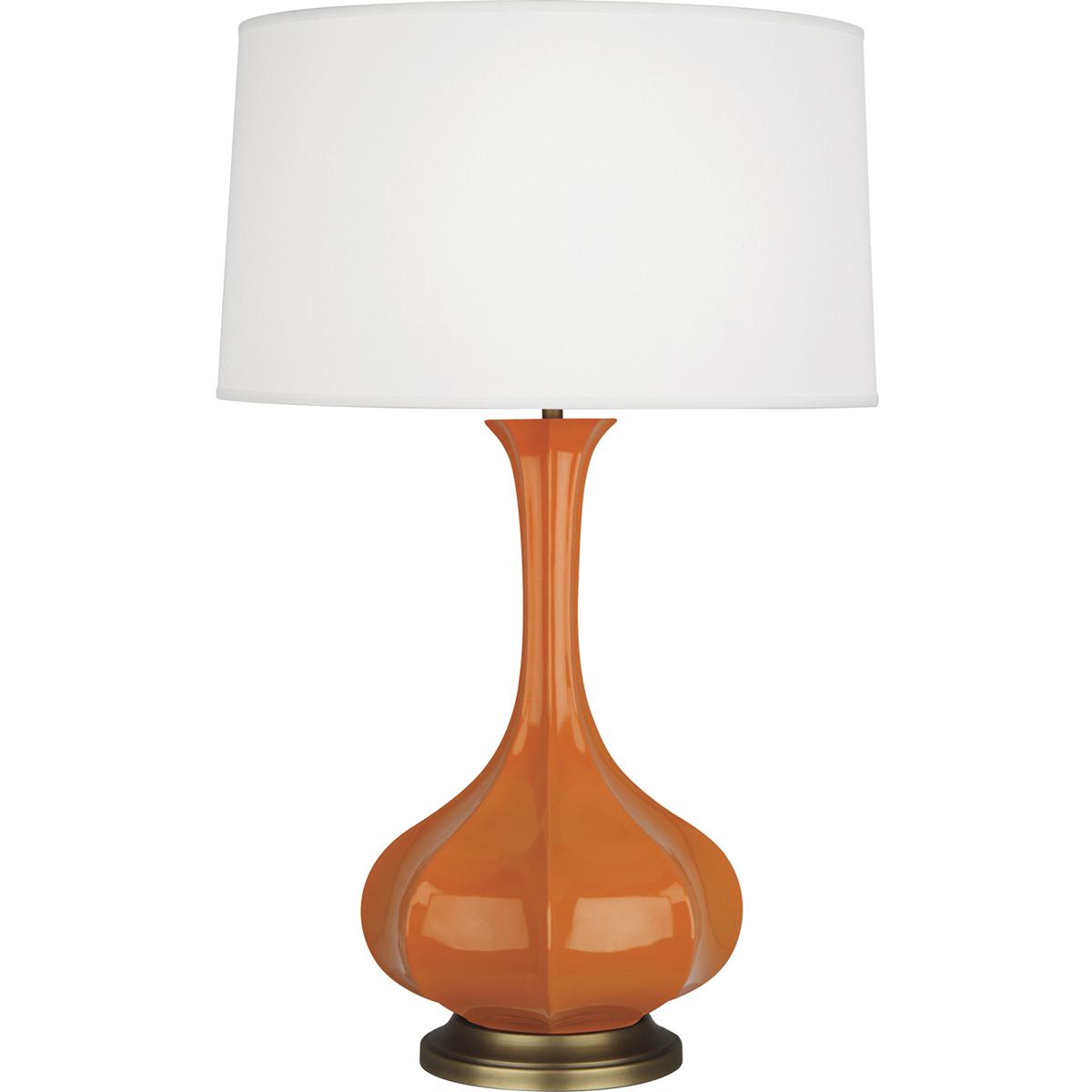 Robert Abbey PM994 Pike 31.88 inch 150 watt Pumpkin Table Lamp Portable Light in Aged Brass