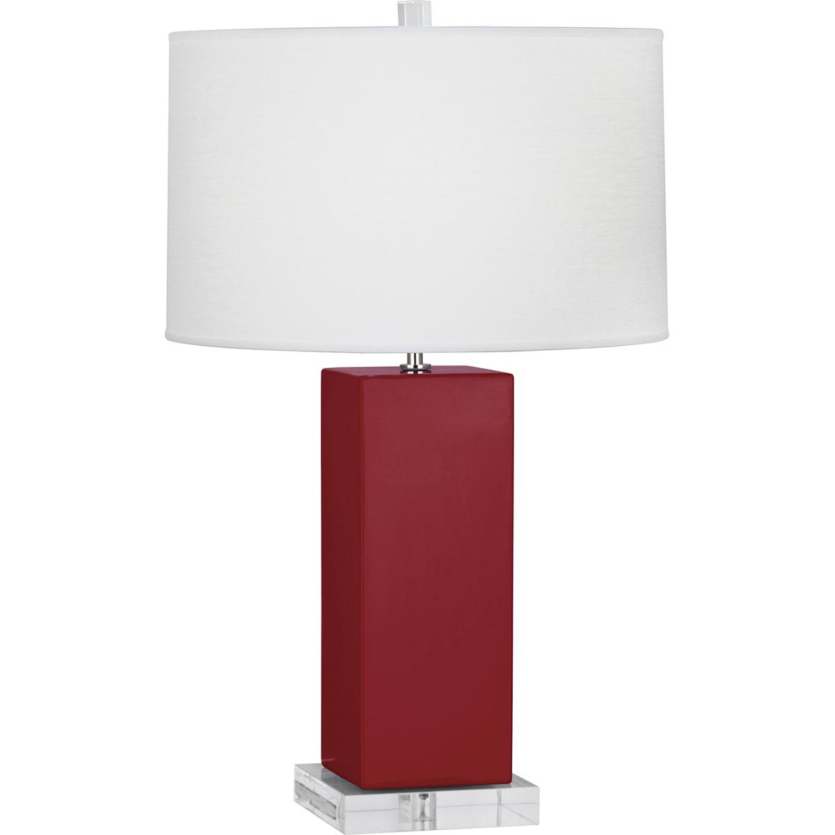 Robert Abbey RR995 Harvey 33 inch 150 watt Ruby Red Table Lamp Portable Light