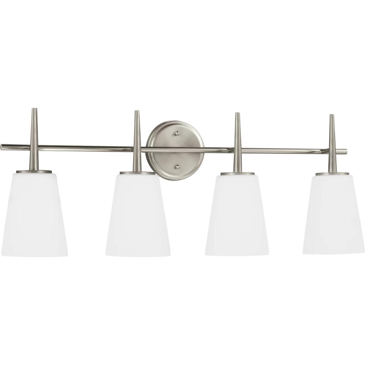 Generation Lighting 4440404EN3-962 Driscoll 4 Light 30.75 inch Brushed Nickel Wall Bath Fixture Wall Light