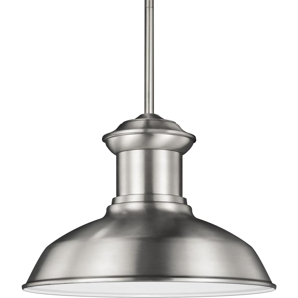 Generation Lighting 6247701EN3-04 Fredricksburg 1 Light 13.25 inch Satin Aluminum Outdoor Pendant