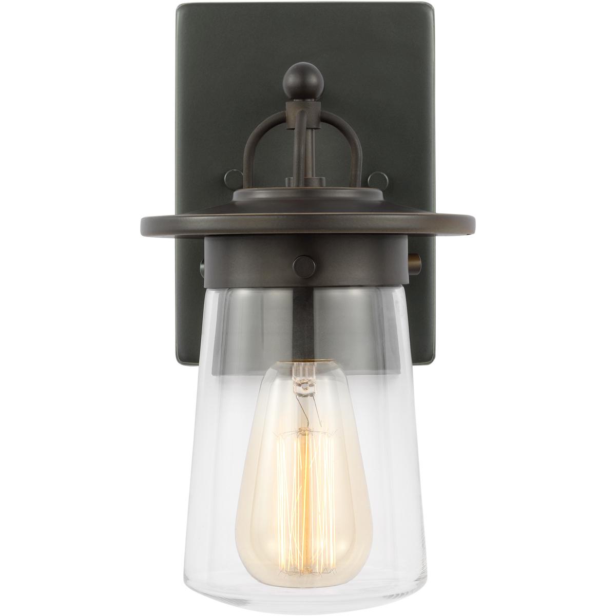 Generation Lighting 8508901EN7-71 Tybee 1 Light 11.63 inch Antique Bronze Outdoor Wall Lantern, Small