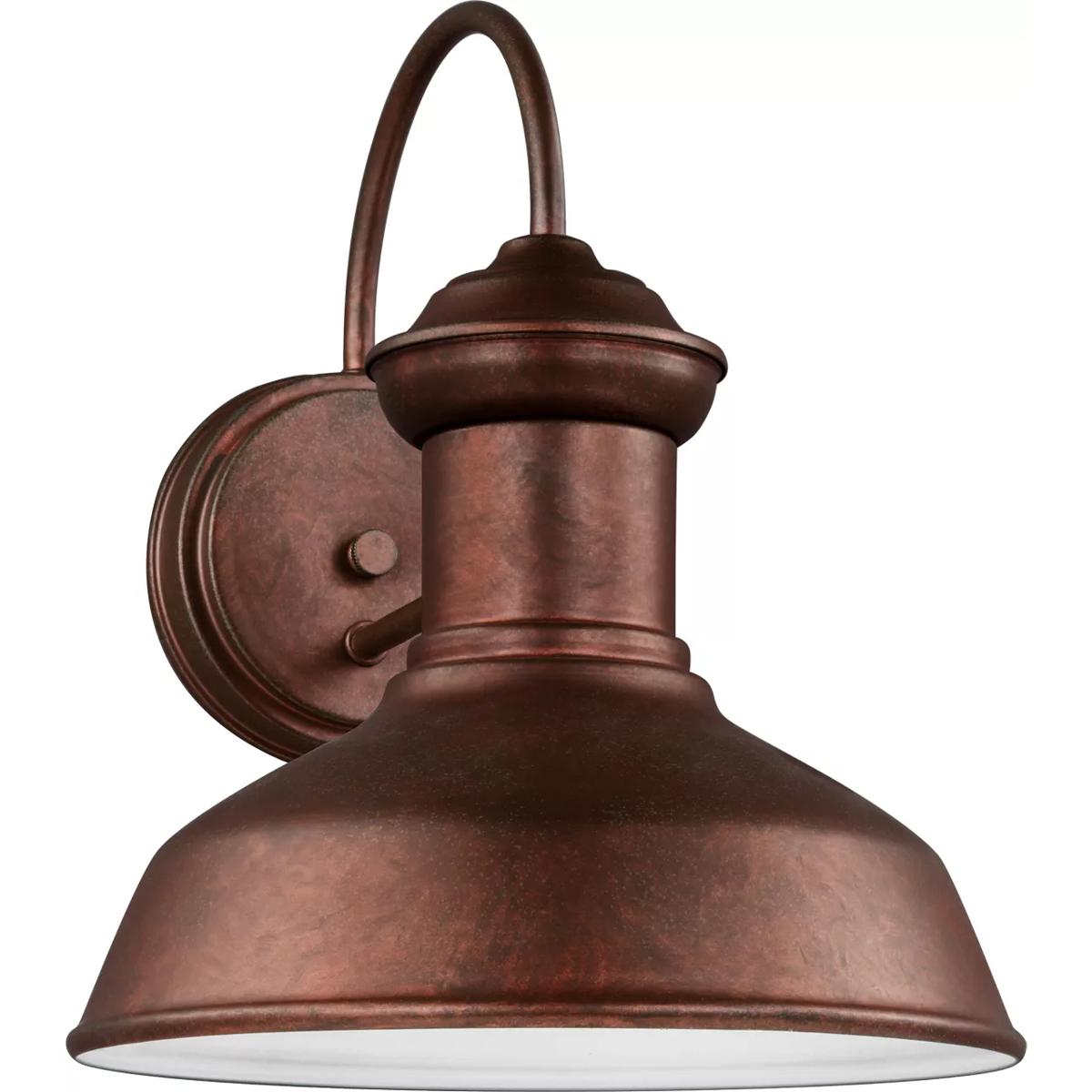 Generation Lighting 8547701-44 Fredricksburg 1 Light 11.94 inch Weathered Copper Outdoor Wall Lantern, Small