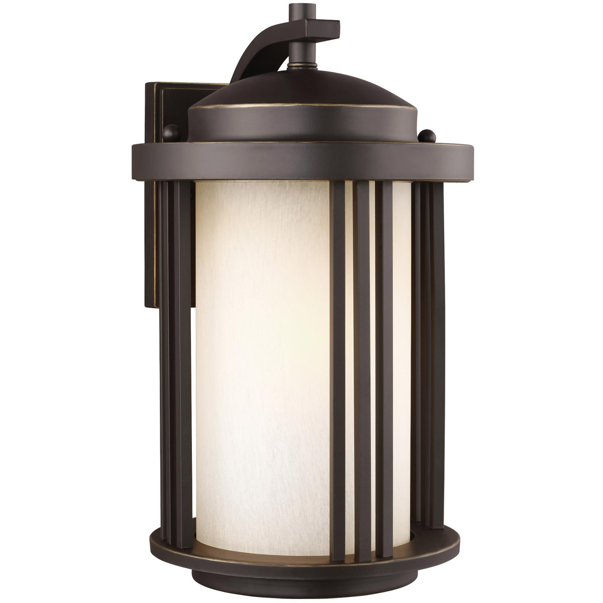 Generation Lighting 8747901DEN3-71 Crowell 1 Light 14.88 inch Antique Bronze Outdoor Wall Lantern, Medium