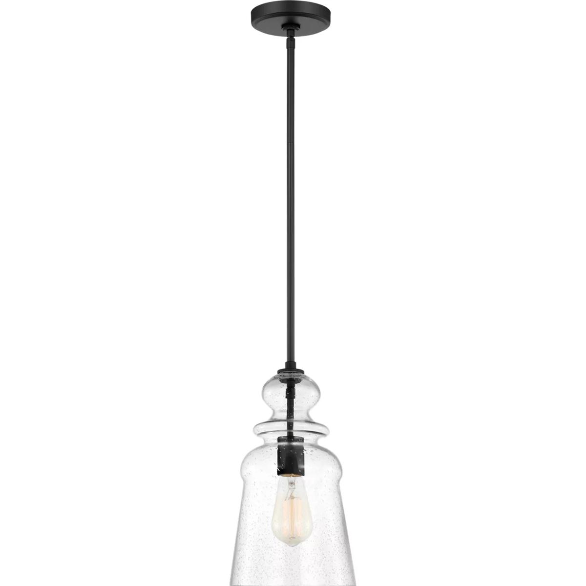 Generation Lighting 6536901-112 Sean Lavin Kea 1 Light 7.13 inch Midnight Black Pendant Ceiling Light