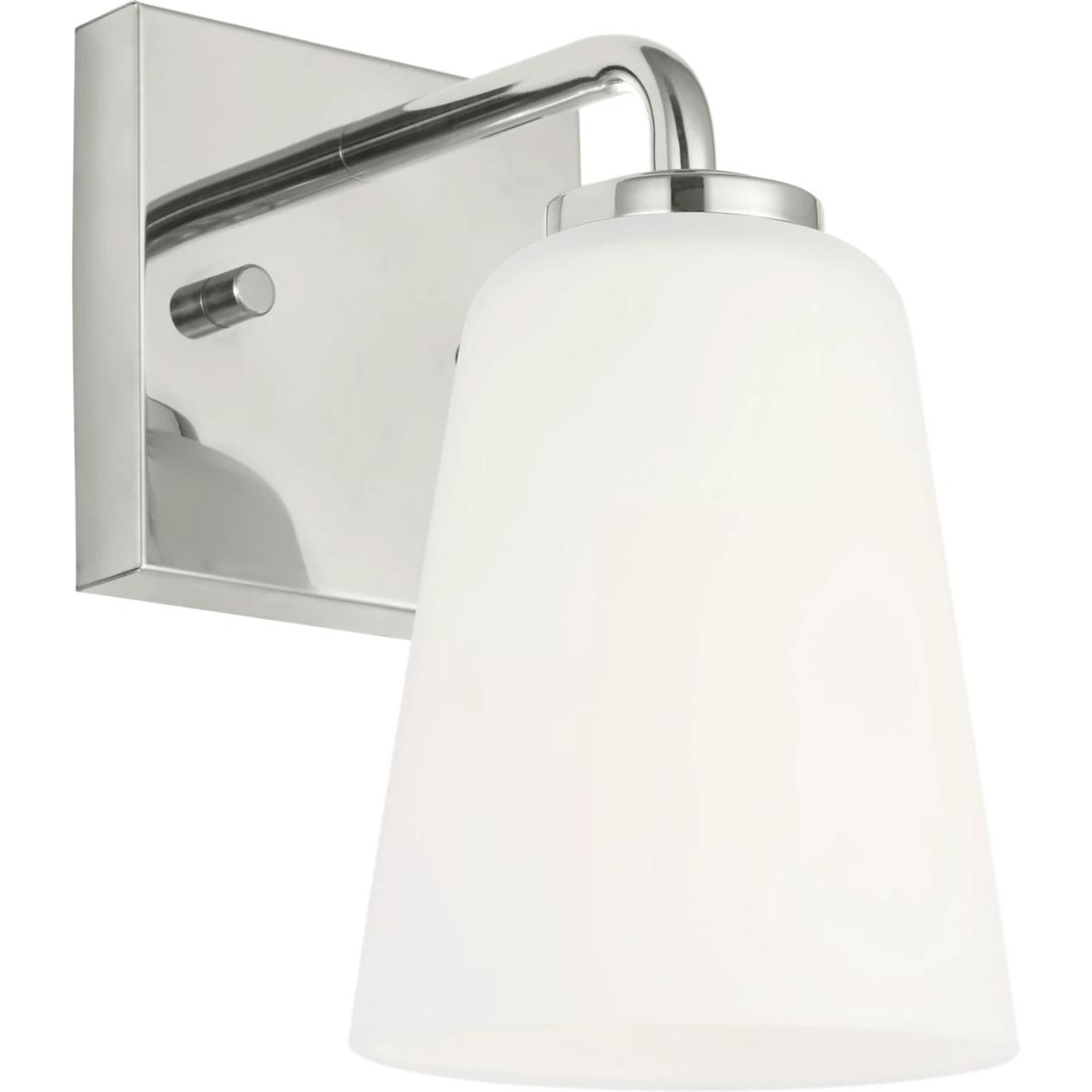 Generation Lighting GLV1051CH Miles 1 Light 4.5 inch Chrome Vanity Light Wall Light, Small