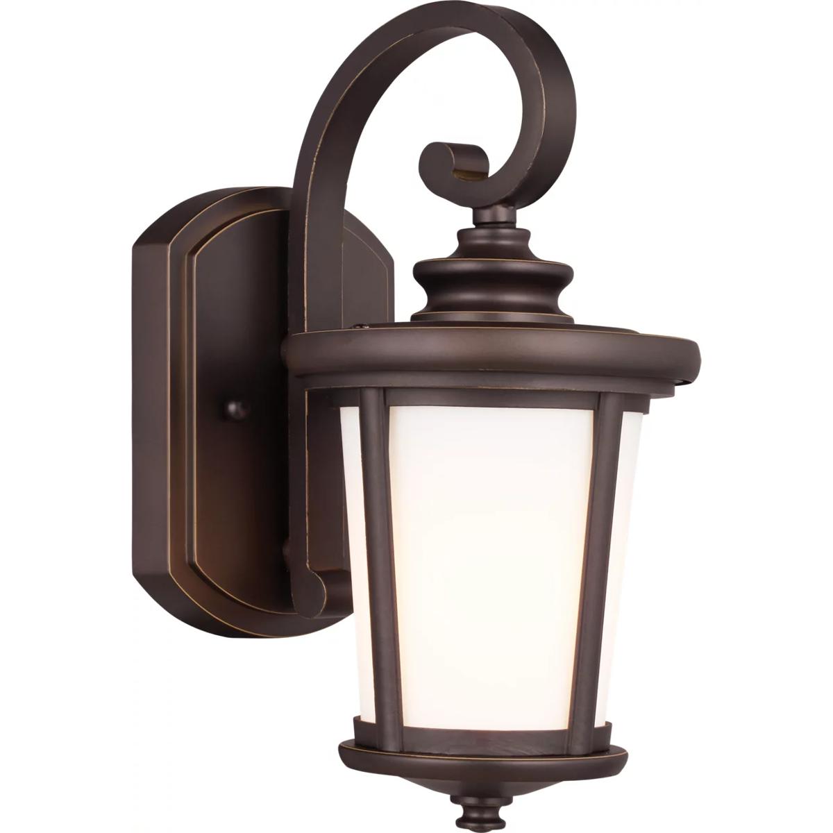 Generation Lighting 8519301EN3-71 Eddington 1 Light 11.88 inch Antique Bronze Outdoor Wall Lantern, Small