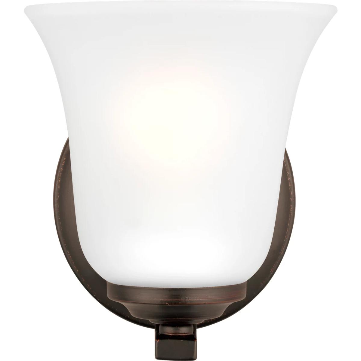 Generation Lighting 4139001-710 Emmons 1 Light 7.38 inch Bronze Bath Vanity Wall Sconce Wall Light