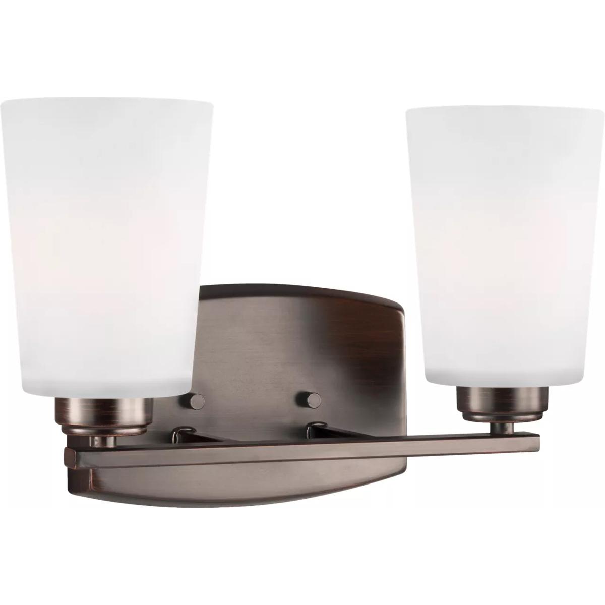 Generation Lighting 4428902-710 Franport 2 Light 13.25 inch Bronze Wall Bath Fixture Wall Light