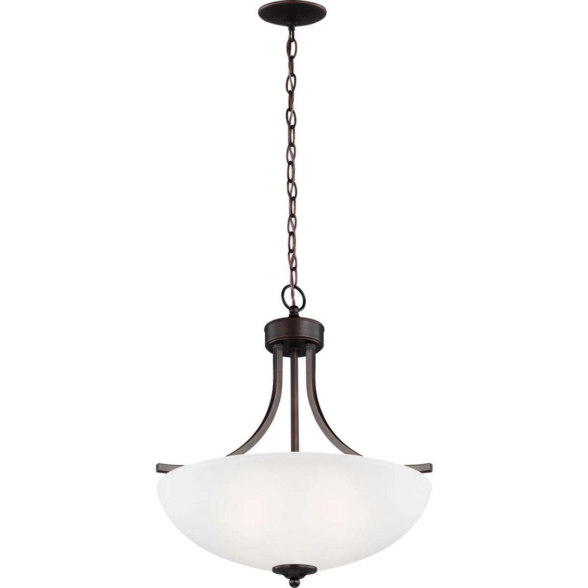 Generation Lighting 6616503EN3-710 Geary 3 Light 18.63 inch Bronze Pendant Ceiling Light