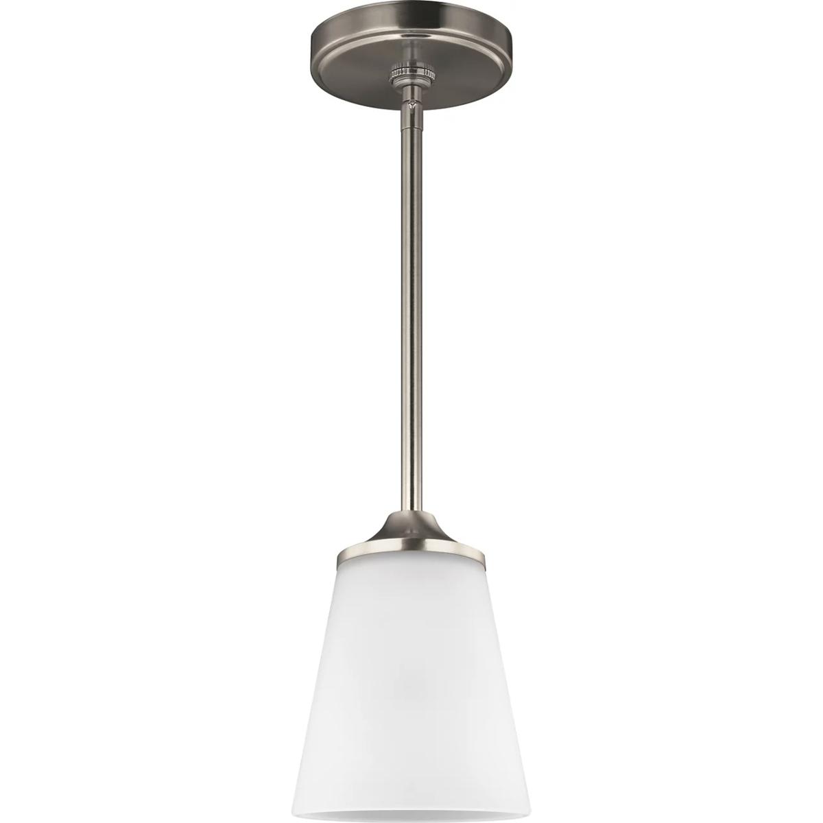 Generation Lighting 6124501EN3-962 Hanford 1 Light 5.13 inch Brushed Nickel Pendant Ceiling Light