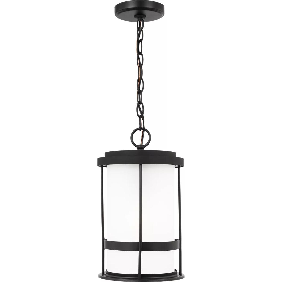 Generation Lighting 6290901EN3-12 Wilburn 1 Light 8 inch Black Outdoor Pendant Lantern