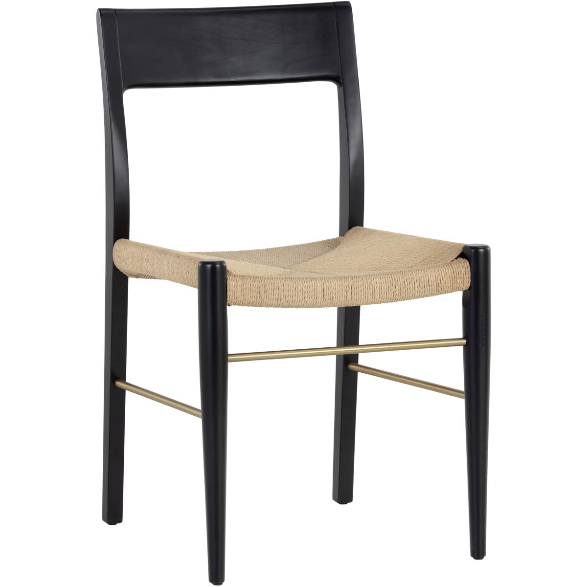 SUNPAN 106688 Bondi Black Dining Chair, Set Of 2