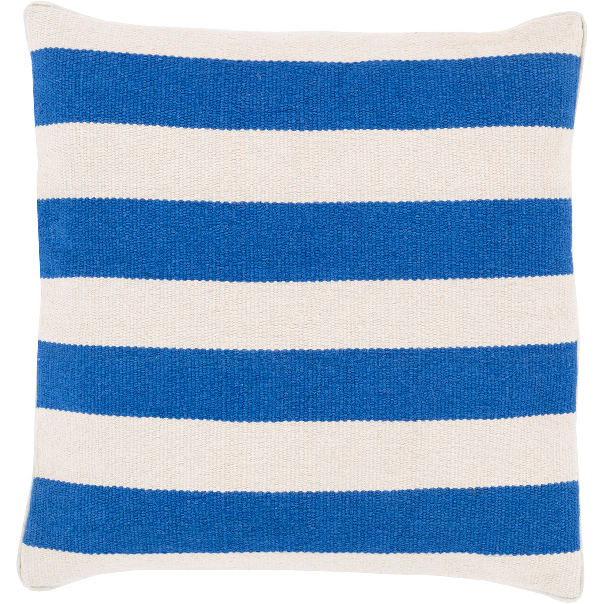 Surya BD001-1818P Bold Geo 18 inch Ivory, Bright Blue Pillow Kit