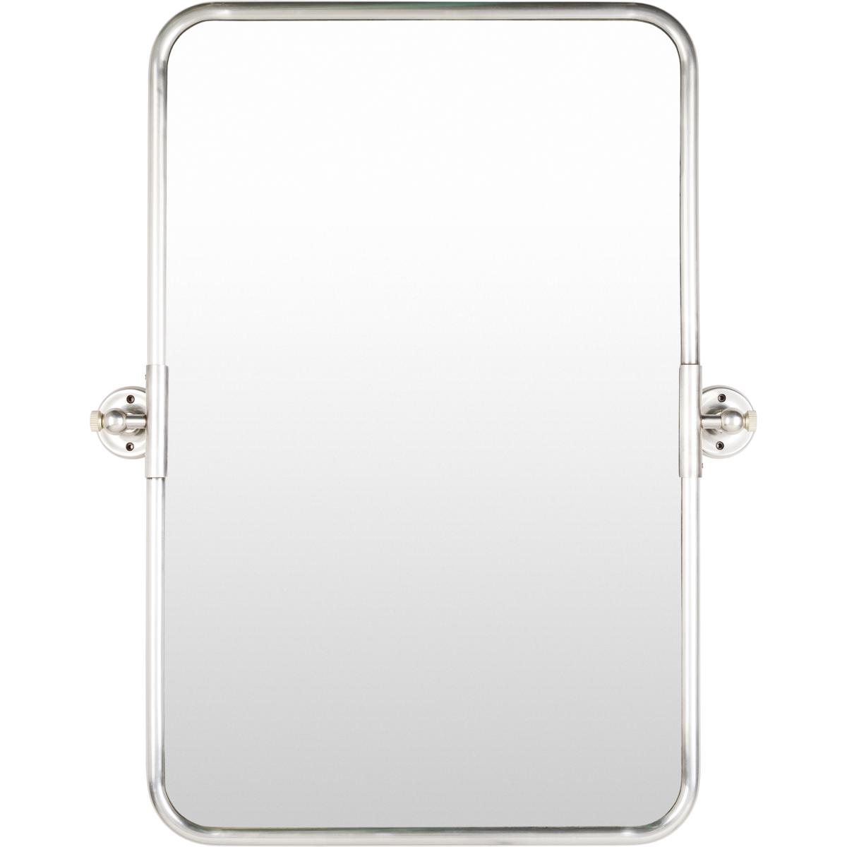 Surya BUN001-3629 Burnish 36.25 X 28.75 inch Light Grey Mirror, Rectangle