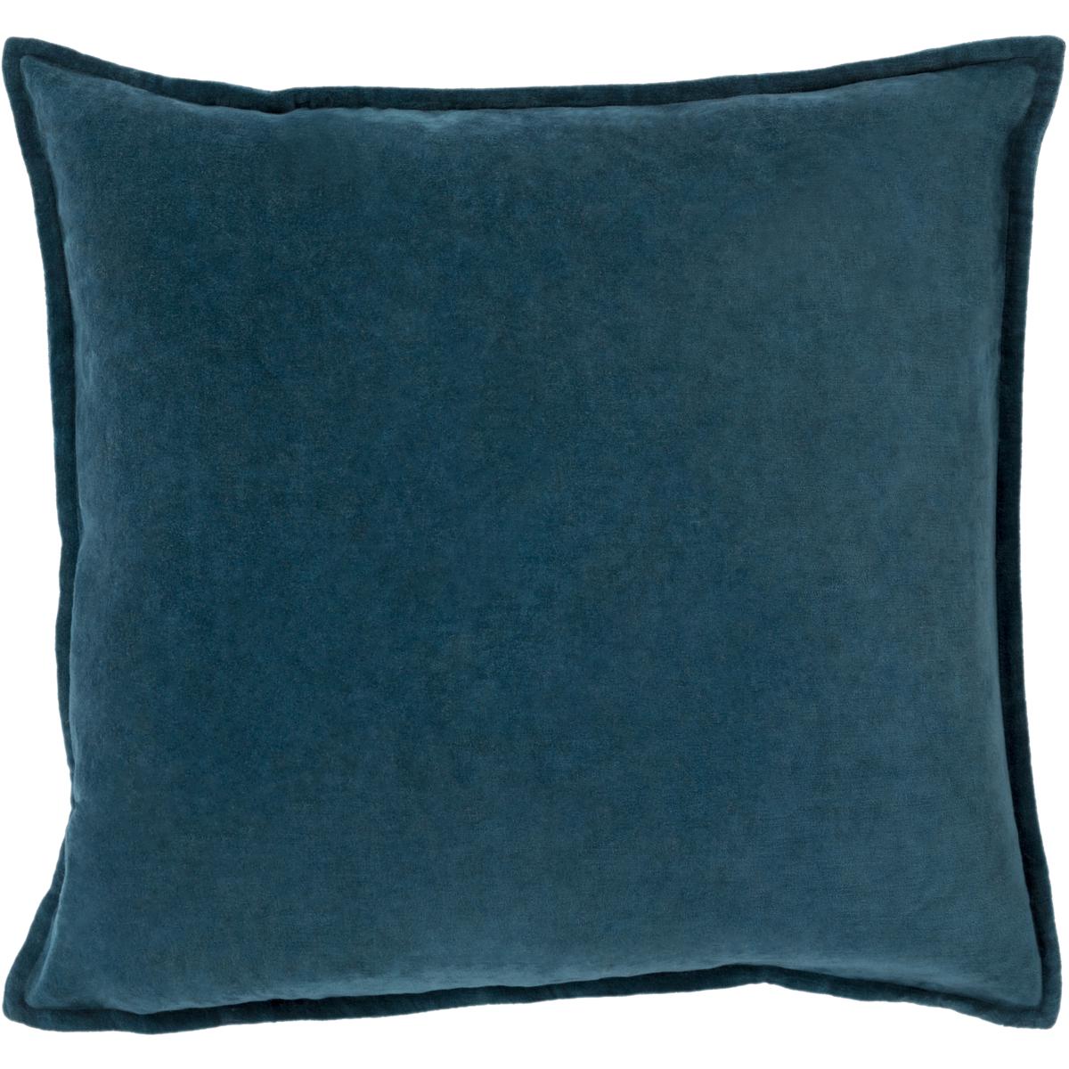 Surya CV004-2020P Cotton Velvet 20 X 20 inch Deep Teal Pillow Kit, Square