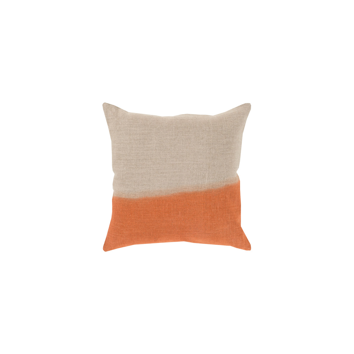 Surya DD012-1818P Dip Dyed 18 X 18 inch Khaki/Burnt Orange Pillow Kit