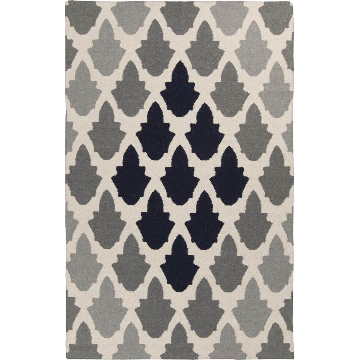 Surya FT463-811 Frontier 132 X 96 inch Medium Gray, Navy, Ivory, Charcoal Rug