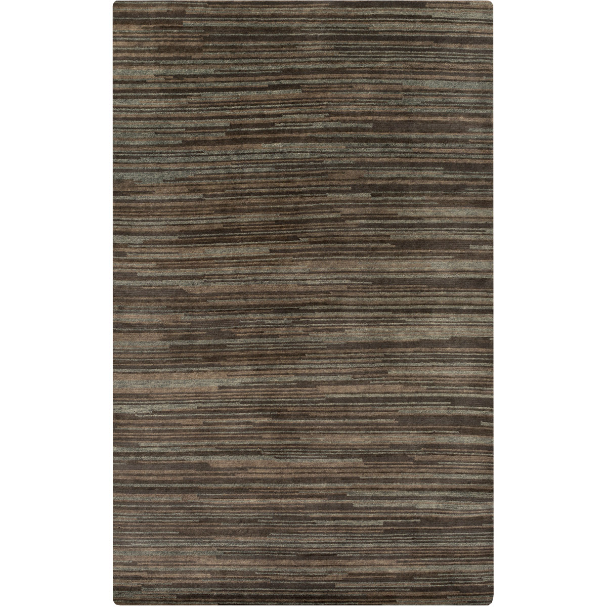 Surya GDC7003-58 Gradience 96 X 60 inch Charcoal, Medium Gray, Camel Rug