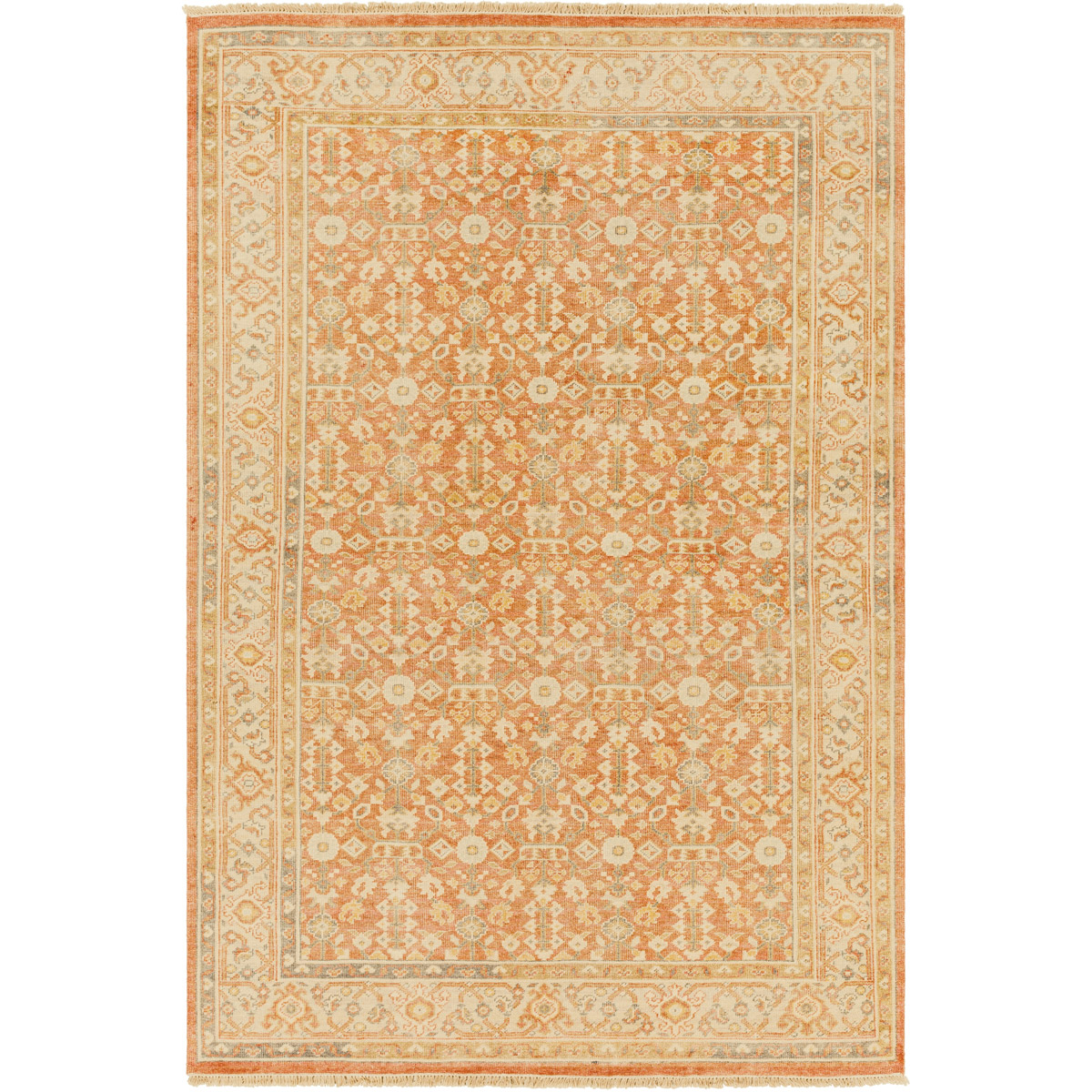 Surya HAM2301-46 Hamadan 72 X 48 inch Brown Rug, Rectangle