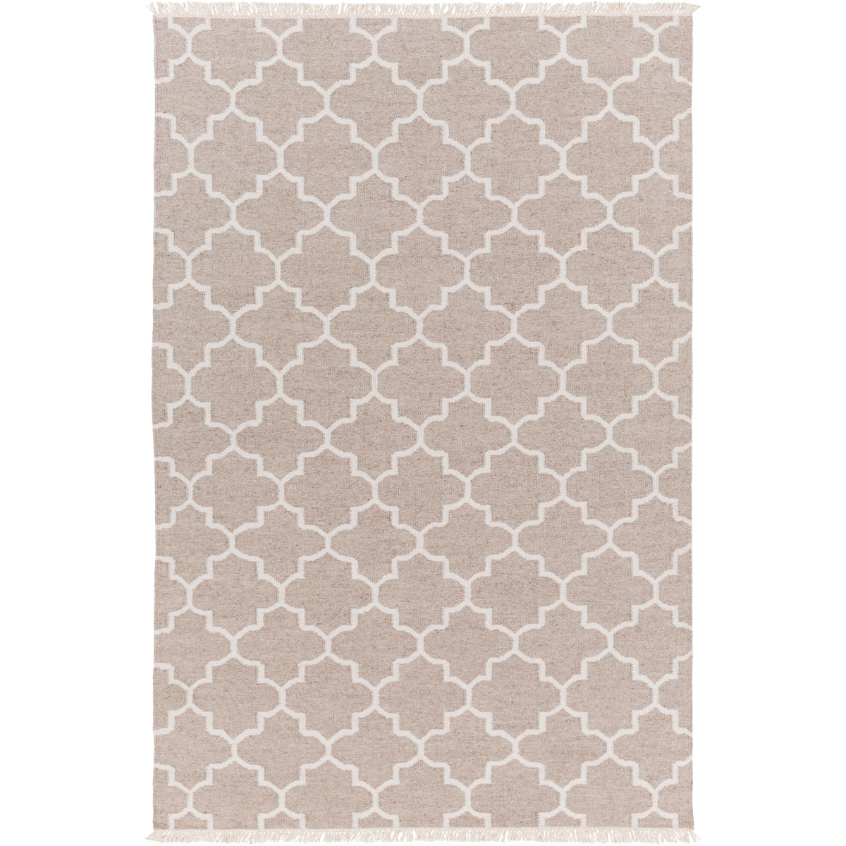 Surya ISL3002-3353 Isle 63 X 39 inch Neutral and Neutral Area Rug, Viscose and Wool