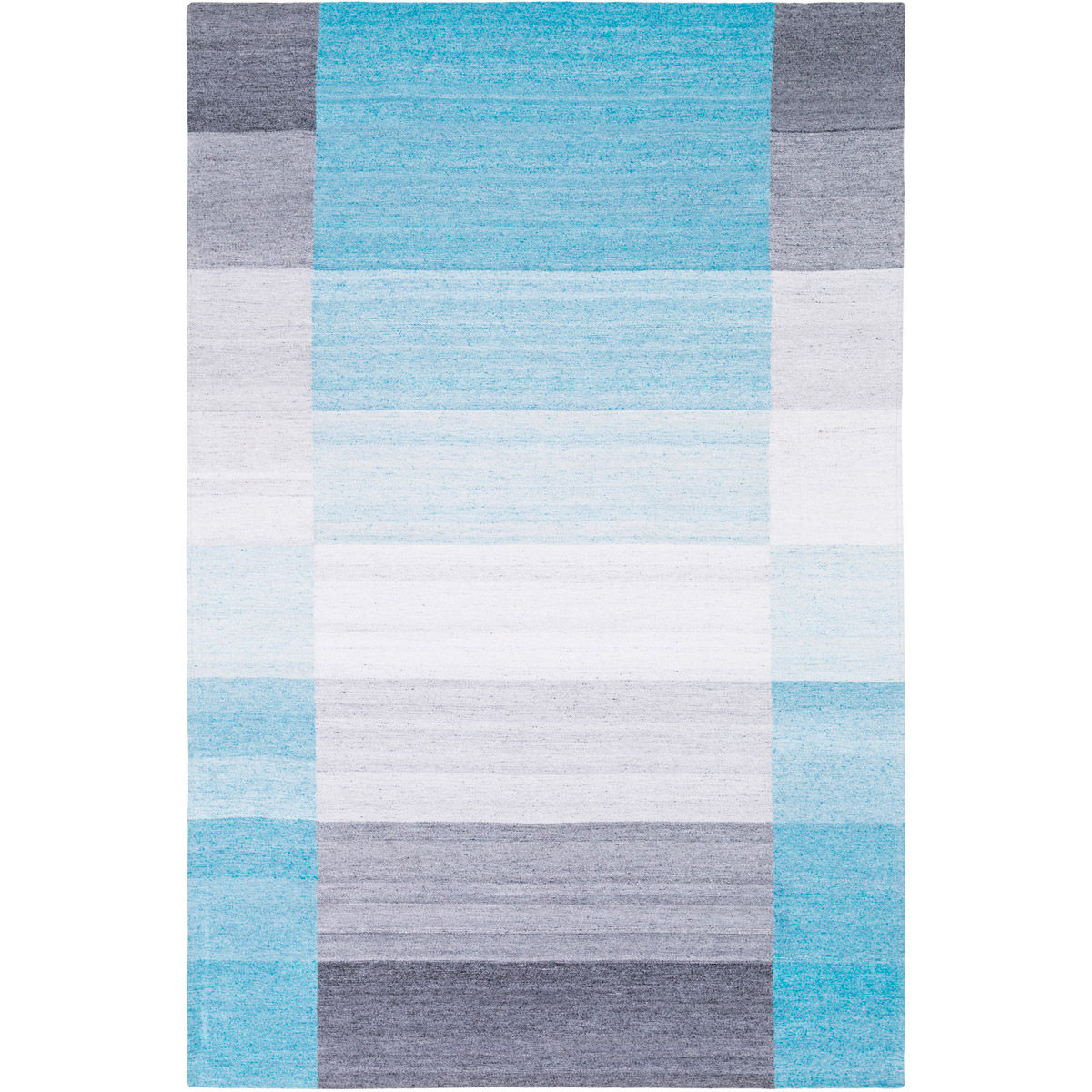 Surya JSF1001-23 Josef 36 X 24 inch Blue and Blue Area Rug, Viscose and Wool