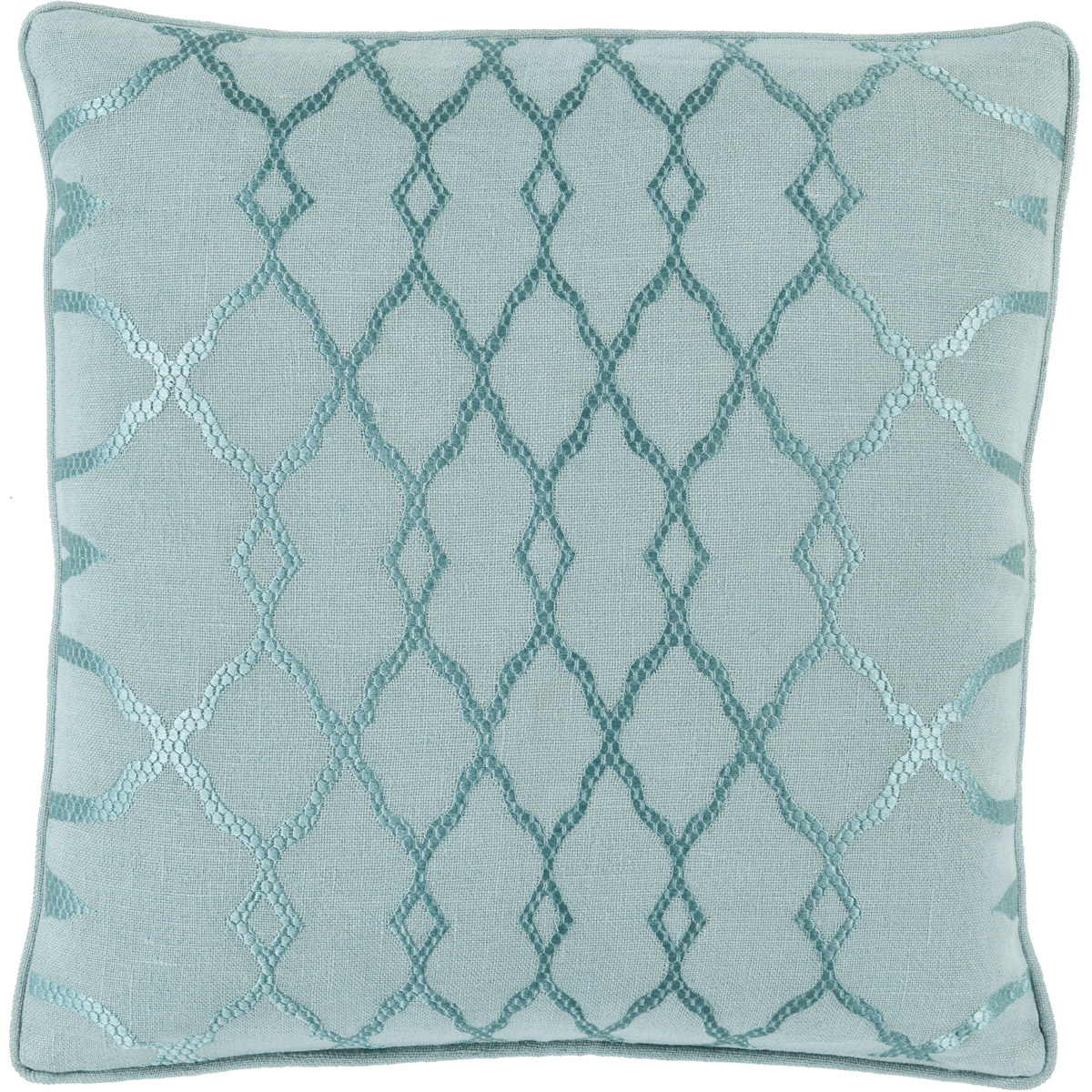 Surya LY002-1818P Lydia 18 inch Seafoam, Aqua Pillow Kit