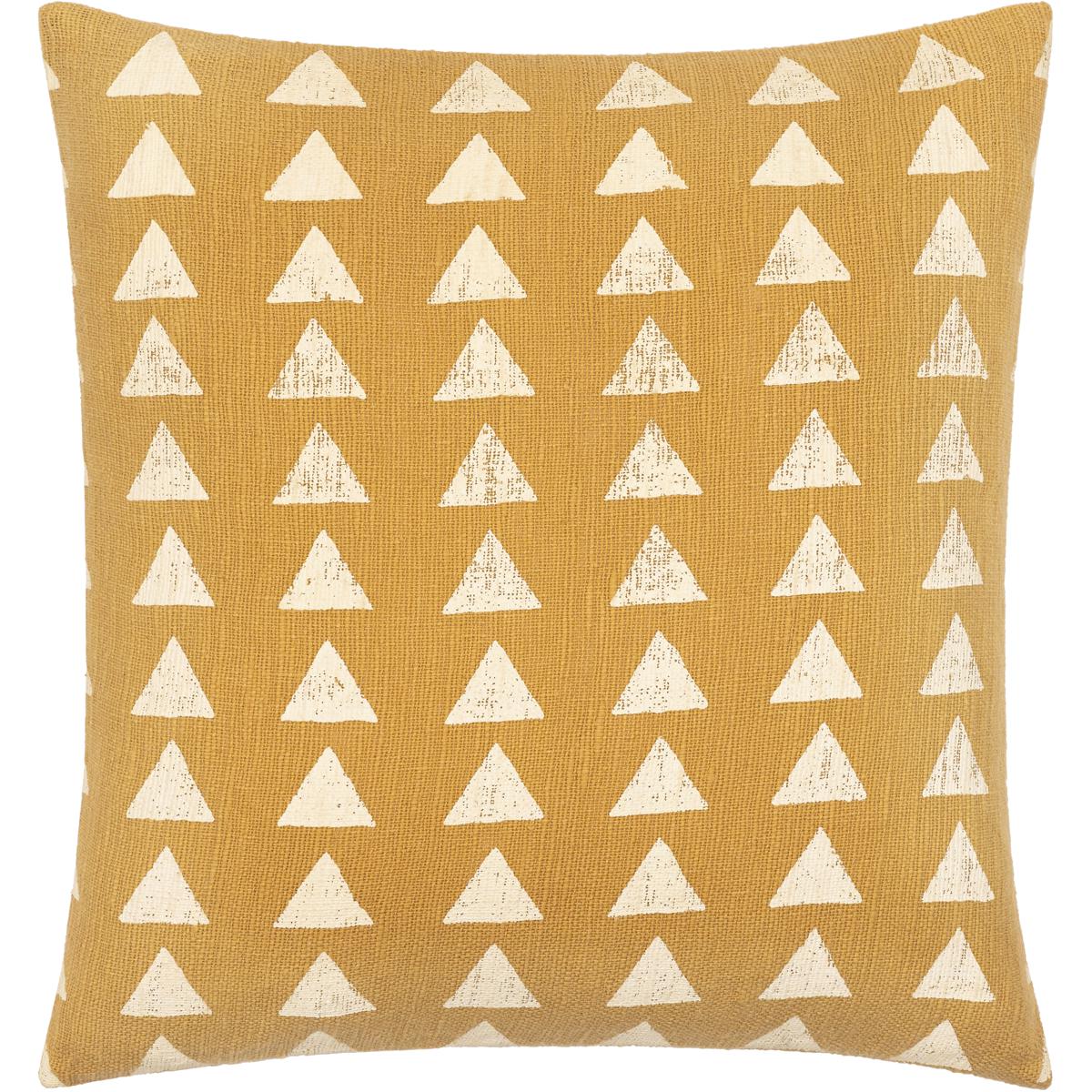 Surya MAA004-2222P Malian 22 inch Mustard Pillow Kit in 22 x 22, Square