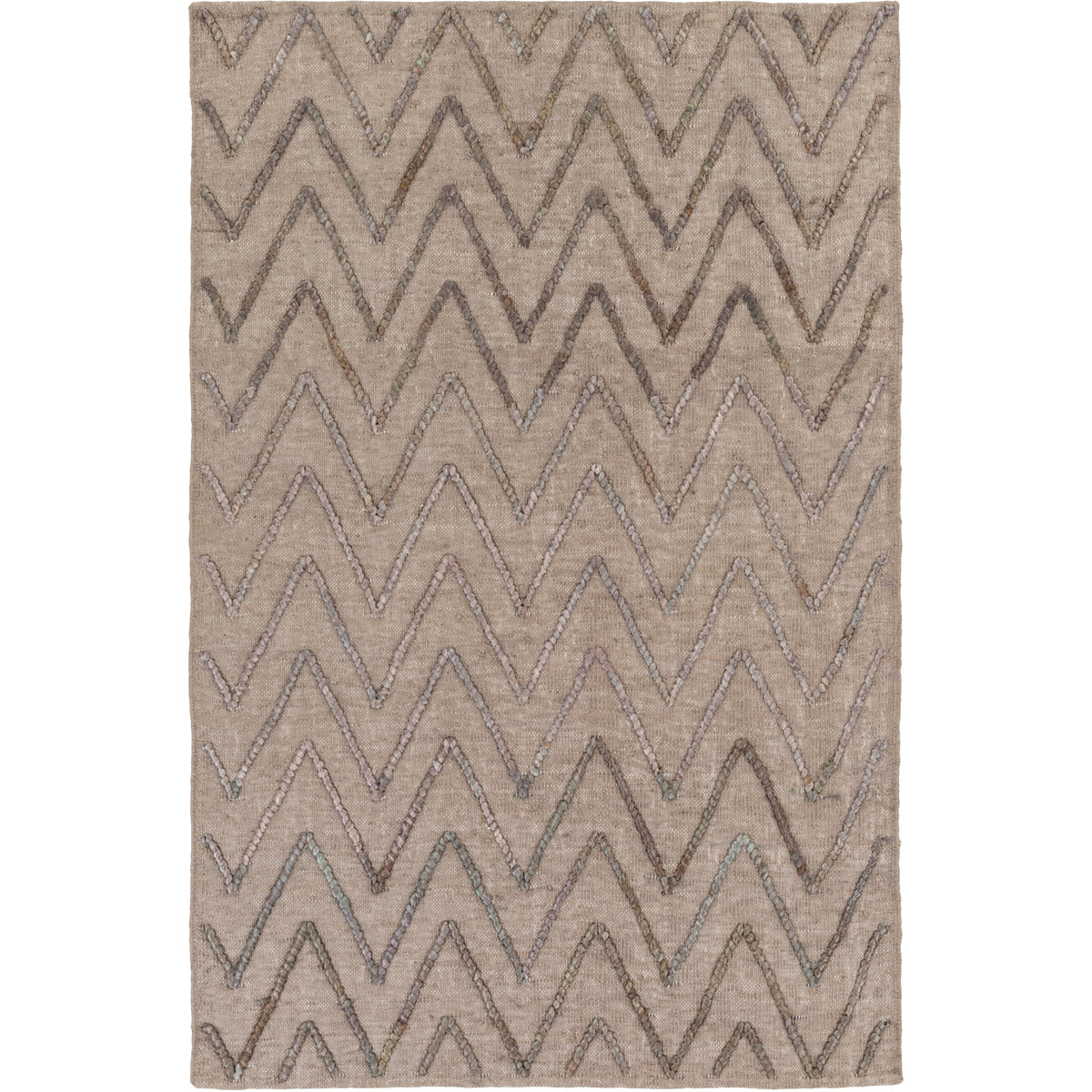 Surya MAE1005-46 Mateo 72 X 48 inch Gray and Gray Area Rug, Jute
