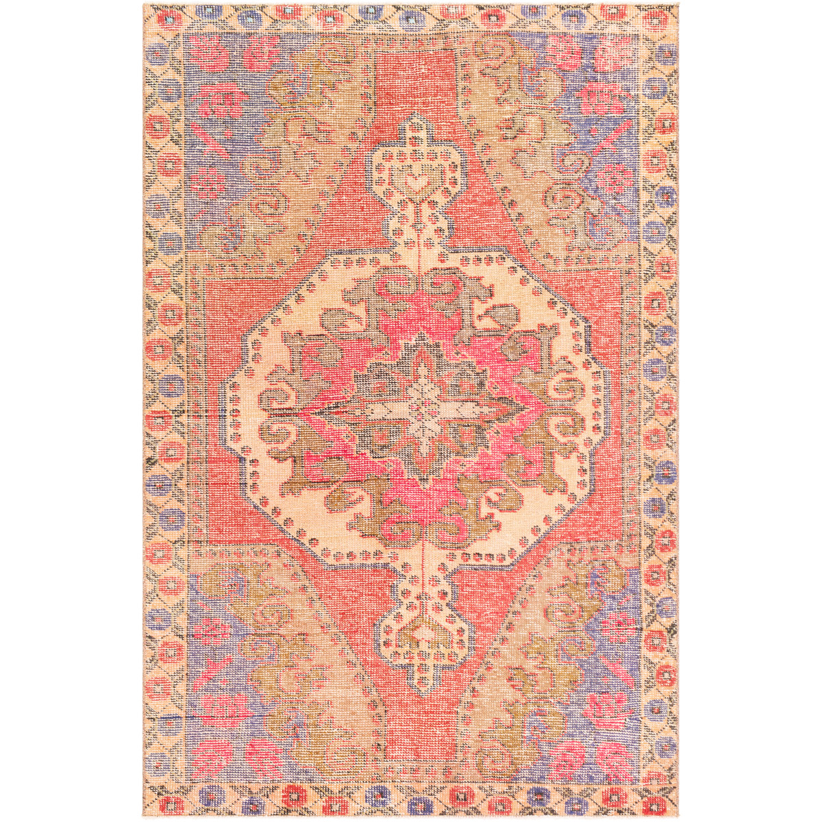 Surya OOAK1119-4469 Antique One of a Kind 81 X 52 inch Rug, Rectangle