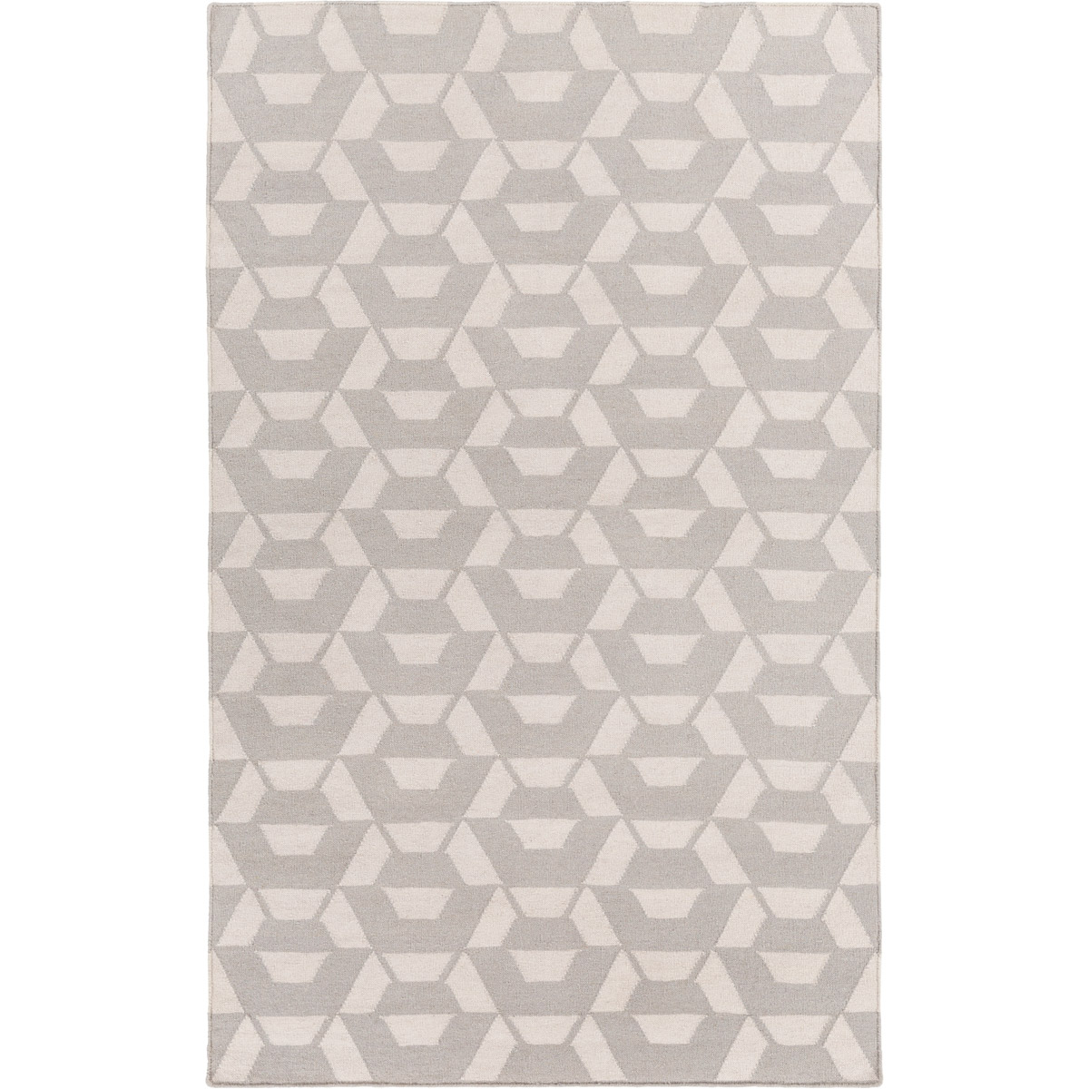 Surya RVT5013-810 Rivington 120 X 96 inch Gray and Neutral Area Rug, Wool and Cotton