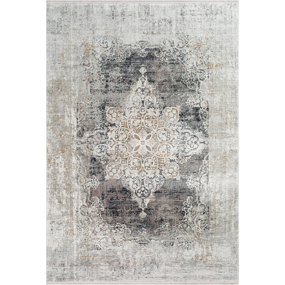 Surya SOR2305-6796 Solar 114 X 79 inch Black Rug in 7 x 9, Rectangle