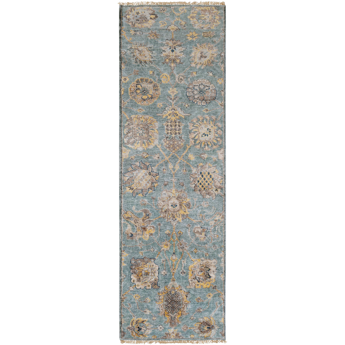 Surya THO3006-268 Theodora 96 X 30 inch Aqua Rug in 2.5 x 8, Runner