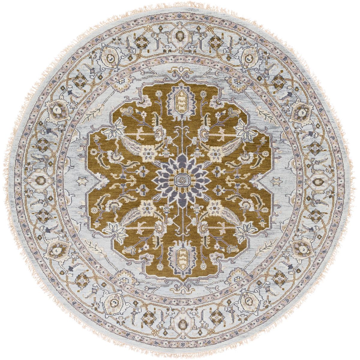 Surya ZEU7823-8RD Zeus 96 inch Slate Rug in 8 Ft Round, Round